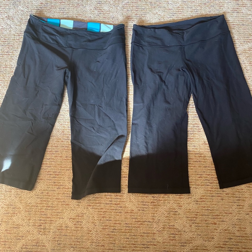 Lulu lemon Capri- set of 2